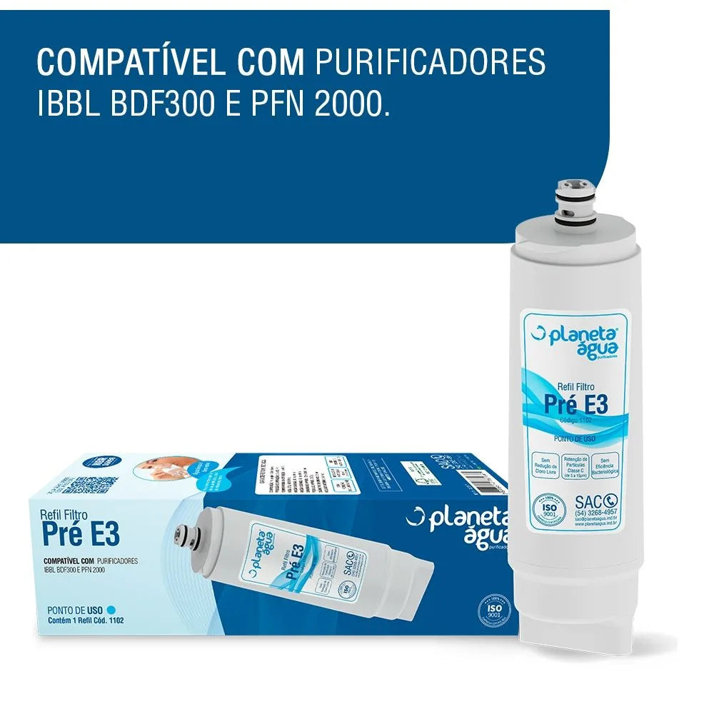 REFIL PLAN. AGUA IBBL PDF 100,300 PRE FILTRO E3 1102