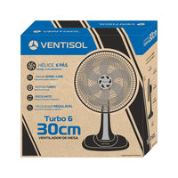VENTILADOR VENTISOL 30CM MESA TURBO 6P AZUL PREMIUM 10025