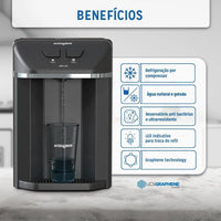 PURIFICADOR ACQUABIOS ULTRA ICE PRETO C/ OZONIO CLASSE C 0243