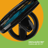 VENTILADOR CADENCE COLUNA 40 CM REFRESH TURBO VTR830 6 PAS AZUL