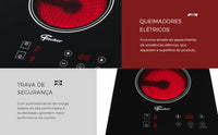 FOGÃO FISCHER 2Q VITROCERAM ELET TOUCH 30004-73474