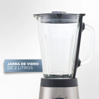 LIQUIDIFICADOR B&D GOURMAND GRIS JARRA VIDRO 2LTS 700W L7000G-B2