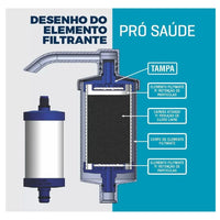 FILTRO MPS P/TORNEIRA COPO+VELA BLINDADO ABS 344