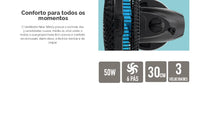 VENTILADOR CADENCE MESA 30CM VTR560 NEW WINDY 6P PRETO/AZUL