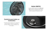 VENTILADOR CADENCE MESA 42 CM VTR470 TURBO CONFORT BLACK