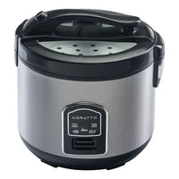 PANELA DE ARROZ AGRATTO VISOR VIDRO 10XIC INOX PAI10X