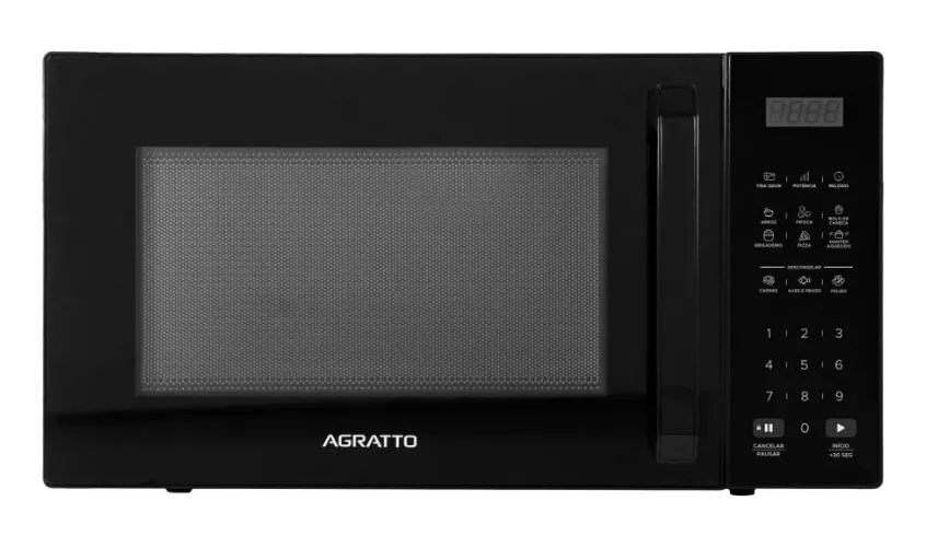 MICRO-ONDAS AGRATTO 32 LTS PRETO AMIC01N-02 1400W