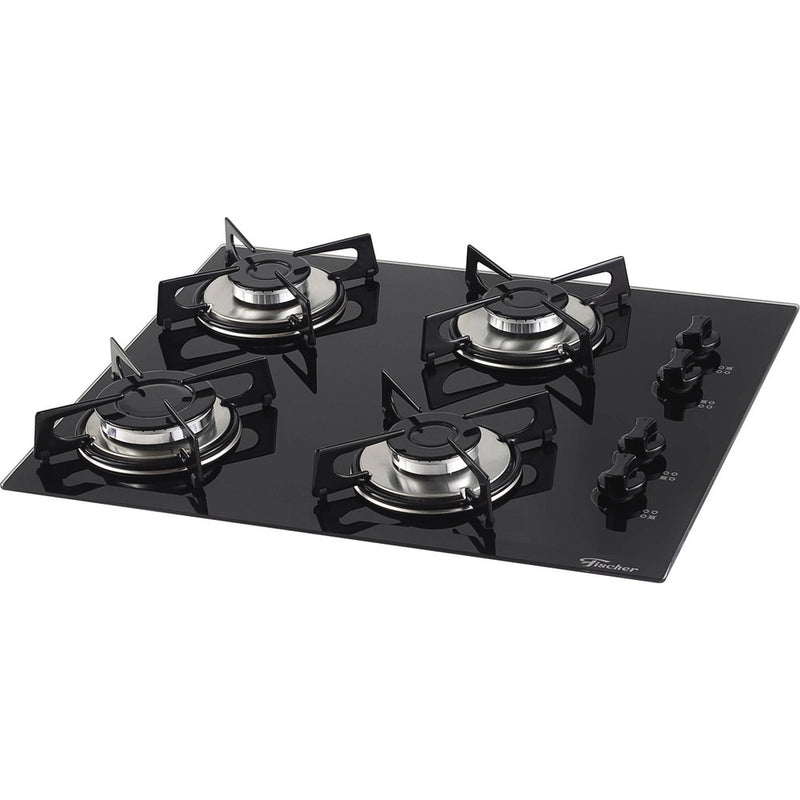 Fogão Fischer 4Q Vidro Preto 1519-5713