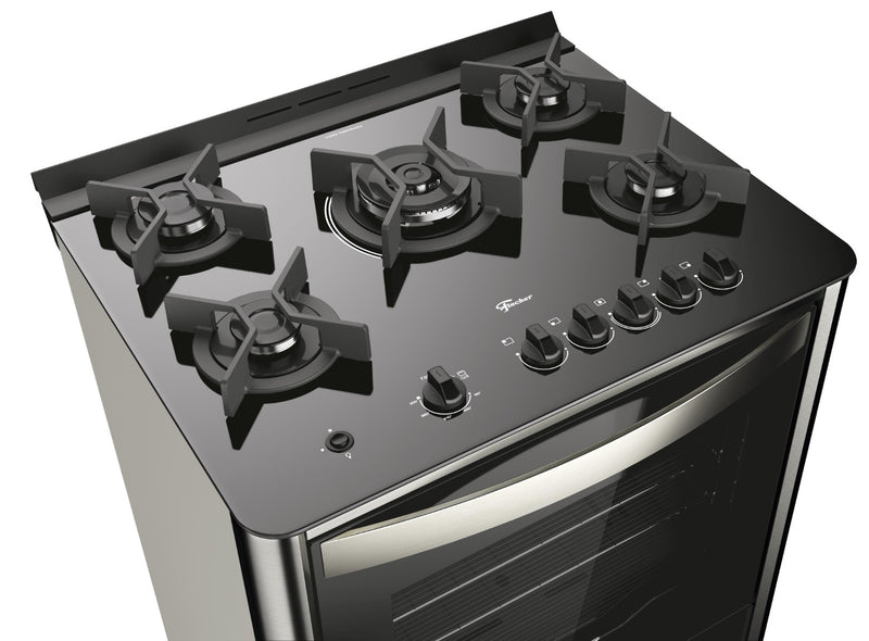 Fogão Fischer De Piso 5Q Gran Cheff A Gas 26989-59777