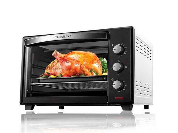 Forno Best 48 Litros Elétrico Plus Preto/Branco