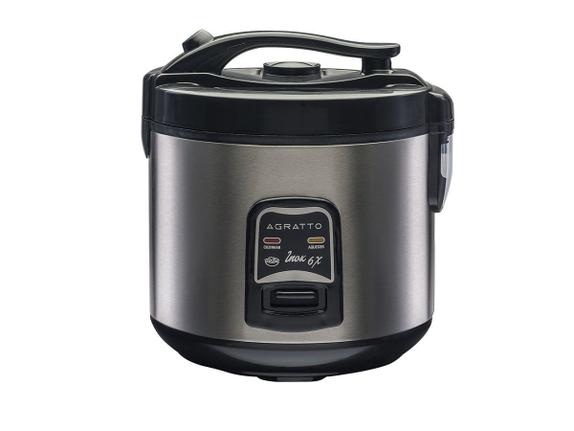 Panela De Arroz Agratto Visor Vidro 06Xic Inox Pai06X