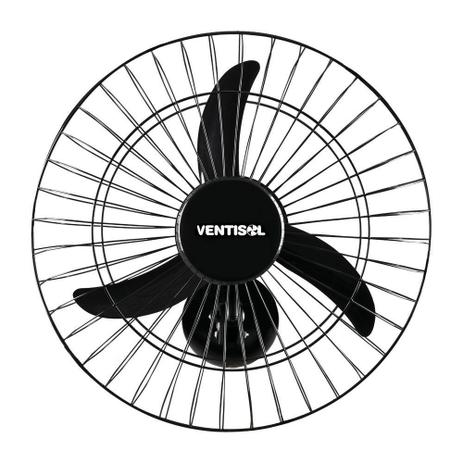 Vent Ventisol 50Cm Parede New Preto Gr Aco 487